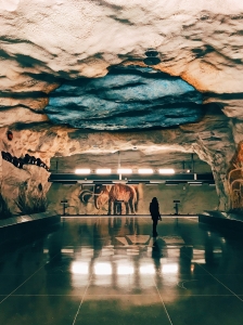 Tensta Centrum Metro Station, Stockholm, Sweden